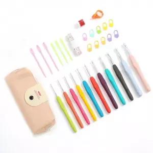 인디핑크 6종 코바늘손뜨개 코바늘세트 뜨개질키트 돗바늘 뜨개패키지