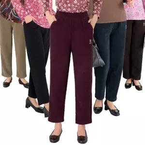 [엄마옷 로즈맘] 진송자수털안감바지