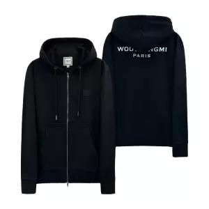 [당일출고] 25FW 우영미 백로고 후드 집업 블랙 W253TS47723B