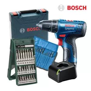 보쉬 10.8V 충전 전동 드릴 세트 1배터리 케이스 드릴비트 12P + 보쉬 드라이버비트 X-LINE25