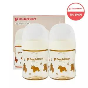 더블하트 모유실감 헬로베이비 160ml 트윈팩 (젖병2)