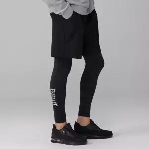 에버라스트 남자 기모 반바지 레깅스 일체형 빅로고