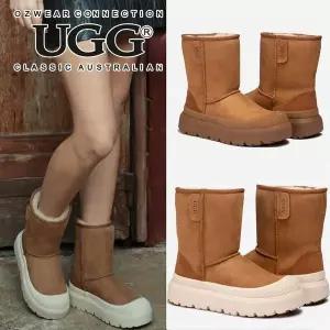 [오즈웨어]25년 신상 클래식 플러스 미들 숏 여성 양털 UGG 어그부츠 장화
