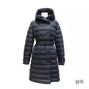 {버버리} 후드 롱 벨티드 다운 패딩