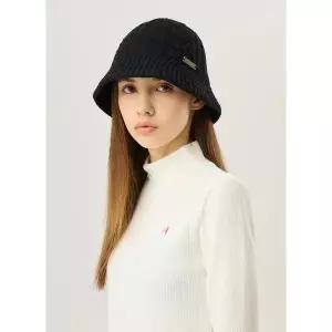 [르꼬끄](강남점)[이월][50% OFF] 여성 니트햇 BLK / QQ322WCP91