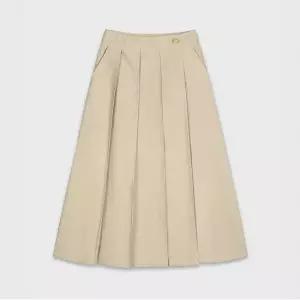 [미쏘] 버튼포인트 플레어 롱 스커트 (MIWWHB923B-T)