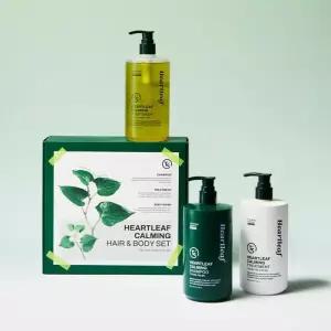 [티에스] TS 어성초 카밍 헤어바디 케어 세트 (샴푸500g+트리트먼트500g+바디워시500g