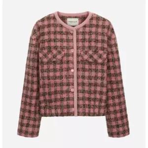 써스데이아일랜드 트위드 체크 브루종 자켓 T256MJK901W 828232