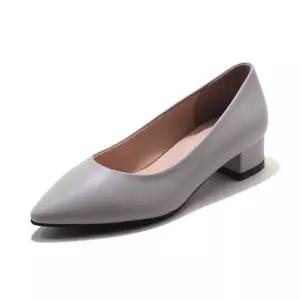세라 펌프스 구두 힐 여성-그레이-230mm