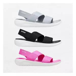 [크록스]여성 라이트라이드 스트레치 샌들 / 206081-066 블랙 206081-6QV 핑크 / Crocs LiteRide Stretch