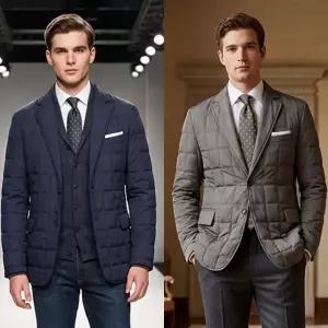 쟌피엘 켐브레이 패딩정장자켓 비즈니스캐주얼 세미정장