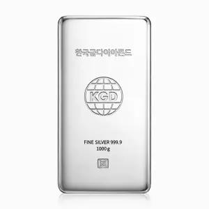 [한국금다이아몬드] 진공 실버바 은 시세 1kg(1000g) 은바 은괴 순은