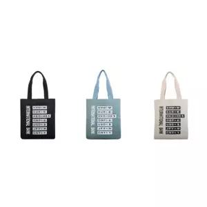 중학생 도서관 학원 외출용 서브 면 에코백 천 디자인 베이직 지갑 사용 분리