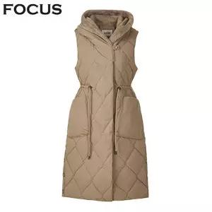 [신세계라이브쇼핑][포커스] 스냅 버튼 롱 패딩 베스트_VF5W1VT4901