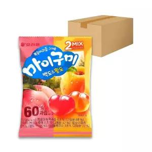 오리온 마이구미 백도 황도 66g 40개