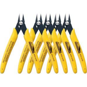 하우스란 플러시 커터, 5팩, 5인치 마이크로 컷 플라이어 스프링, 사이드 니퍼, 미니 와이어 커터 모델 니퍼 커터로 보석 제작, 플라스틱 모델, 지퍼 타이, 전자제품 포함