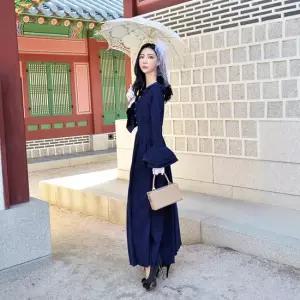 미스개화기 블루 봄과 가을감성 경성의복