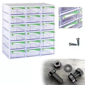 단추 볼트 부품 부품 정리 박스18칸 서랍함