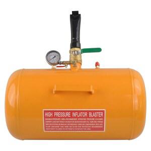 TBAPFS 10갤런 차량용 에어 타이어 비드 시터 145 PSI 블래스터 휠 툴 시트 인플레이터 트럭 ATV - 노란색 새 기능