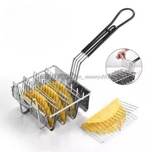 타코 튀김기 나초 또띠아 기름망 타코튀김기 튀김