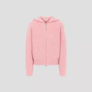 [백화점 정품] 빈폴 레이디스 울 네프 후드 집업 가디건 카디건 핑크 BF5X5AC01X