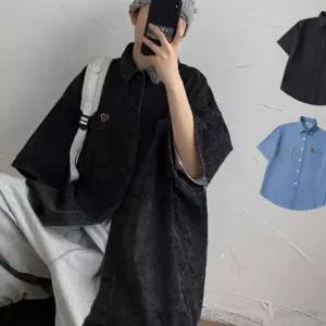 글샵 데님 셔츠 청난방 남자봄셔츠