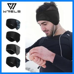 WRELS 겨울 귀마개 워머 머리띠 스웨트 밴드 러닝 헤드 밴드 따뜻한 머리 랩 여성용 야외 스포츠 스포츠 귀