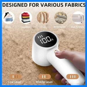 패브릭 면도기 충전식 린트 리무버 전기 휴대용 점퍼 리무버 LED 디스플레이는 의류 가구 소파의 필링을 제