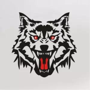 표효하는 늑대 차량용 포인트 스티커 자동차데칼 30대여성 레이실내 차꾸미기 튜닝용