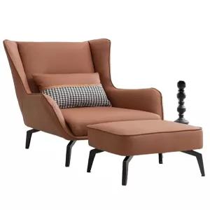 윙체어 쇼파 윙체어 원룸 거실 라운지 풋스툴 소파