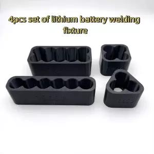 4PCS 18650 리튬 배터리 스폿 용접 고정 장치 세트 배터리 팩 제작용 지그 클램프 조립 브래킷