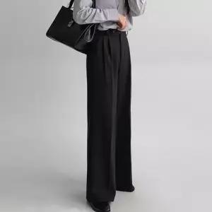 [에이와비] [150.160ver] 핀턱기모와이드롱슬랙스 -키작녀/기장선택/직장인/하객룩추천/3color/3size