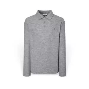 헤지스 남성 멜란지 솔리드 카라 긴팔티셔츠 HZTS5D432G222430502702094463