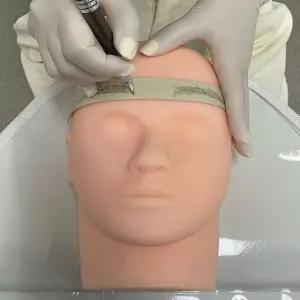 3D 실리콘 얼굴 마네킹 인형 (WFK6E3Y)