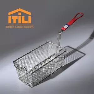 이딜리 스테인레스 사각 튀김 바스켓/튀김망 바구니