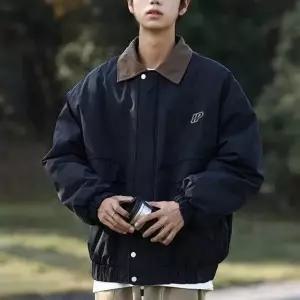 남성 트렌디 배색 카라 블루종 DMS-JUA-Q4262944