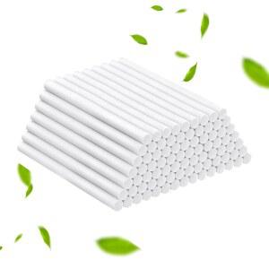 Pawfly 스틱 80개, 4인치 미니 필터 교체용 심지, 가습 장비 면 리필봉, 소형 휴대용 USB 스틱, 에어 디퓨저 퓨어 심지