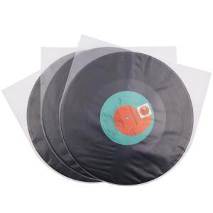 비닐 레코드 프로텍터 방진 봉지 정전기 방지 슬리브 내부 투명 커버 컨테이너 SP 25 개 10인치