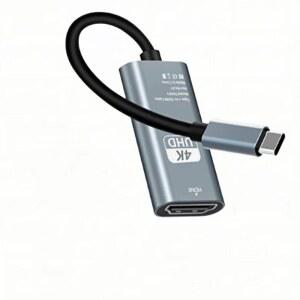 [미국배송] 캠쿠 4K@30HZ USB C TO HDMI 어댑터 [고속 타입 획기적인 성능 아이폰호환 15 PRO/MAX 애플호환 PRO/AIR 아이패드호환 IMAC 및 기타 0.5FT에 호환 가능]