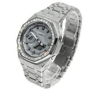 G-SHOCK GA2110ET GA2100 CZ Frosted Edition 프로스테드 실버 커스텀 그레이 문자판 바게드 컷