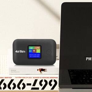 와이파이 라우터 휴대용 미니 야외 핫스팟 무선 와이파이 라우터, SIM 카드 슬롯, C타입, 3000mAh 포켓, 자