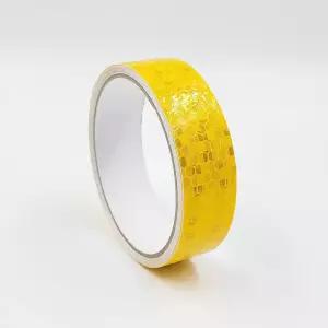 노란색 반사 테이프 3미터 (폭 2.5cm) 야광테이프 형광띠 고휘도반사테이프