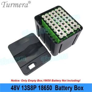 Turmera 48V 전자 자전거 배터리 박스 케이스 13S 30A 밸런스 BMS, 18650 홀더 포함 DC XT60 플러그 용접
