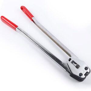 밴딩 도구 - 20인치 확장 핸들 및 인체공학적 설계와 1/2~3/4인치 헤비 듀티 PP/PET/플라스틱 스트랩 밴드 패키징을 위한 스트래핑 씰러 & 크림퍼