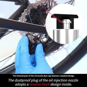 4개입 스크류 고무 캡 플러그 RISK 로드 바이크 오일 디스크 브레이크 캘리퍼 포트  DA 보호 커버 105 UT