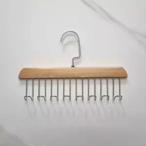 넥타이 모자걸이 벨트걸이 8구 나무옷걸이 넥타이걸이 스카프걸이