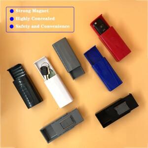 휴대용 마그네틱 키 맥세이프 상자  자동차 잠금 홀더 자석 야외 은신처  홈 오피스 트럭 캐러밴 비밀 보