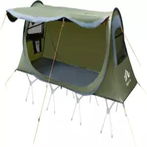 나이트 캣 팝업 캠핑 텐트 1인용 방수 즉석 이지 셋업 터널 캠핑용 침대 장착 (미포함)