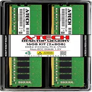 ATech 16GB 2x8GB DDR4 2133 MHz UDIMM PC417000 PC42133P CL15 DIMM 비ECC 데스크톱 RAM 메모리 모듈