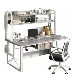 책상 원룸 일자형책상 철제 일자형 책상 테이블 화이트 공부